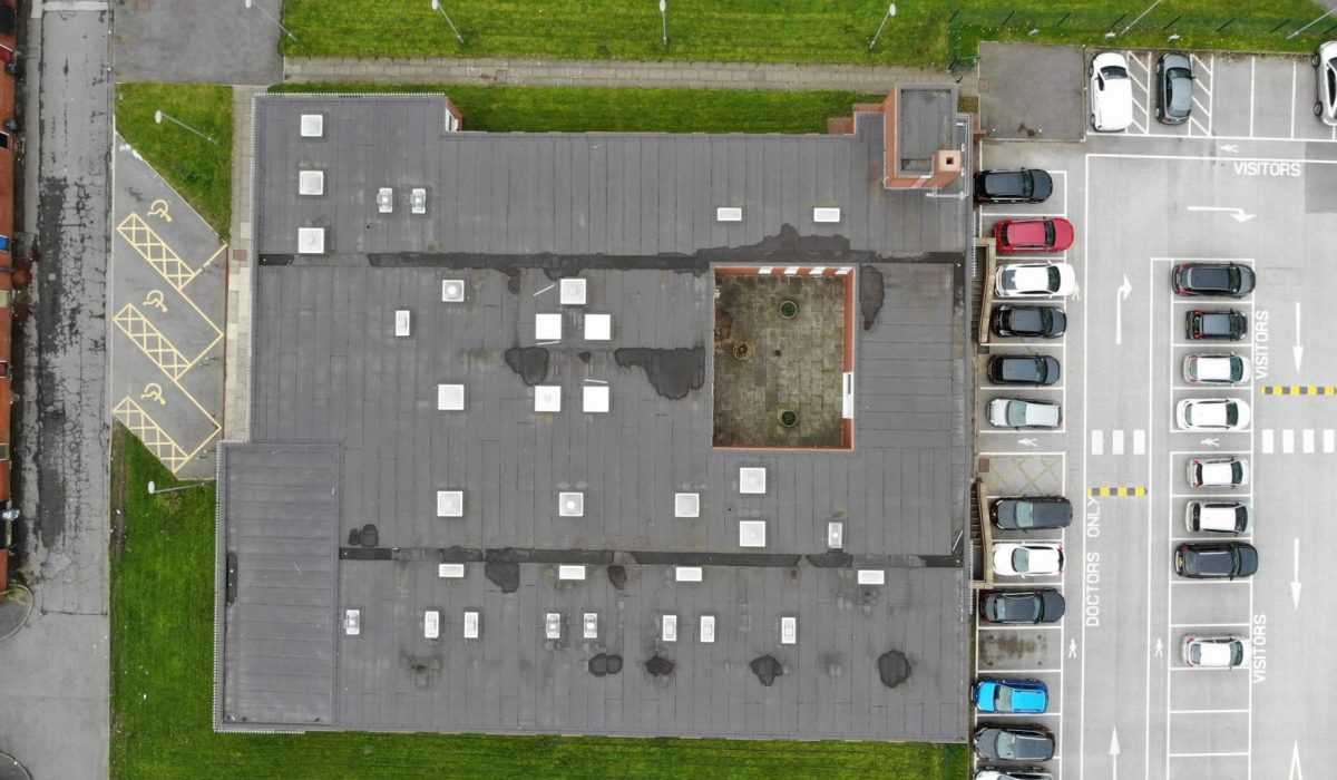 Aerial Inspection of flat roof by Drone Site Surveys