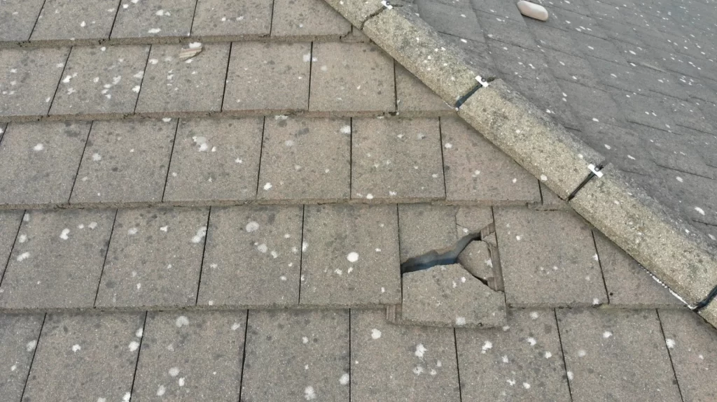 Broken Tile Found on Commercial Roof