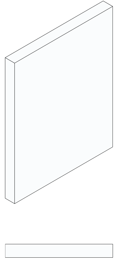 LOD 100 External Wall Measured Survey visual representation