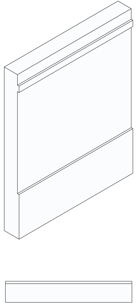 LOD 200 External Wall Measured Survey visual representation
