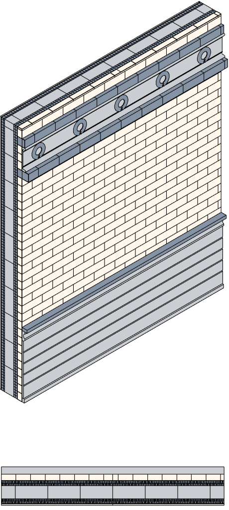 LOD 400 External Wall Measured Survey visual representation