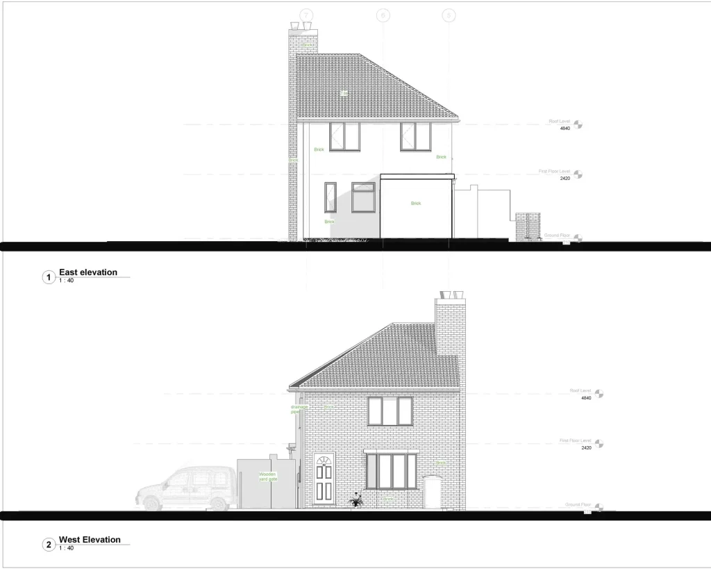 Measured Building Survey Elevation Plan