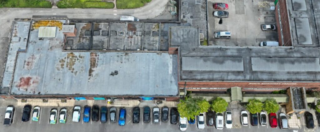 3D model of a business centre created from drone survey data
